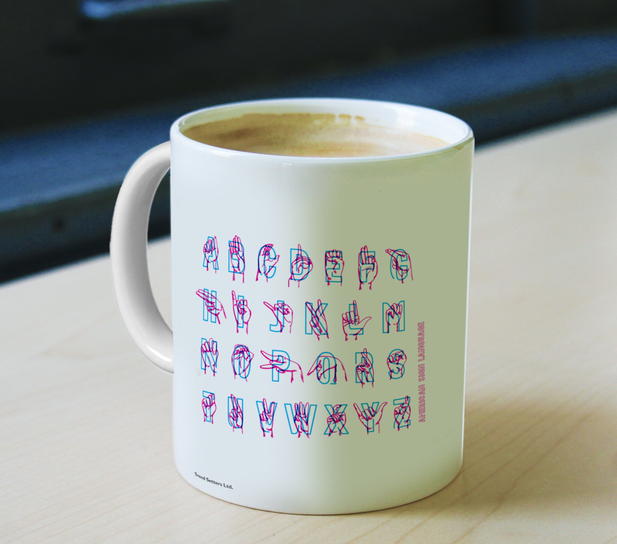 Career Collection (ASL Alphabet Guide) 11 oz Ceramic Mug WMUG913