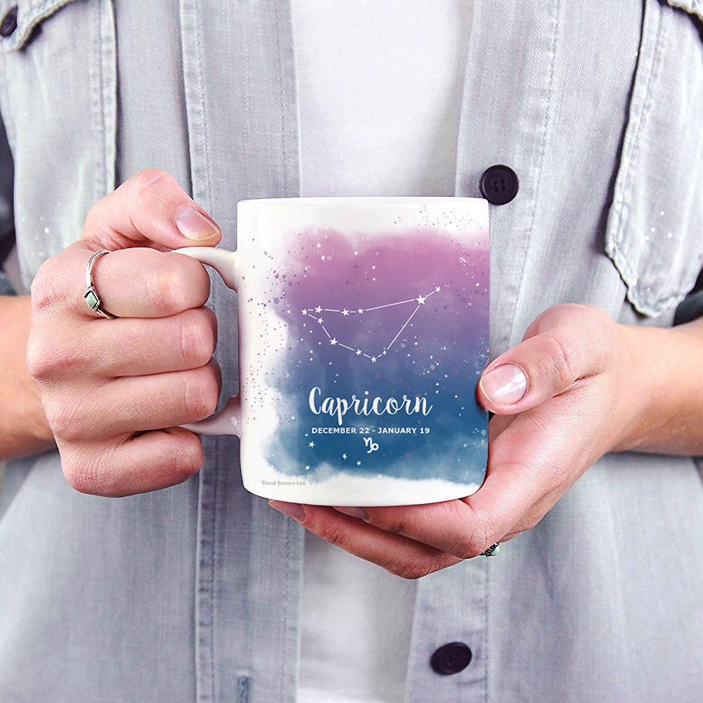 Zodiac Collection (Capricorn- Personalized) 11 oz White Ceramic Mug