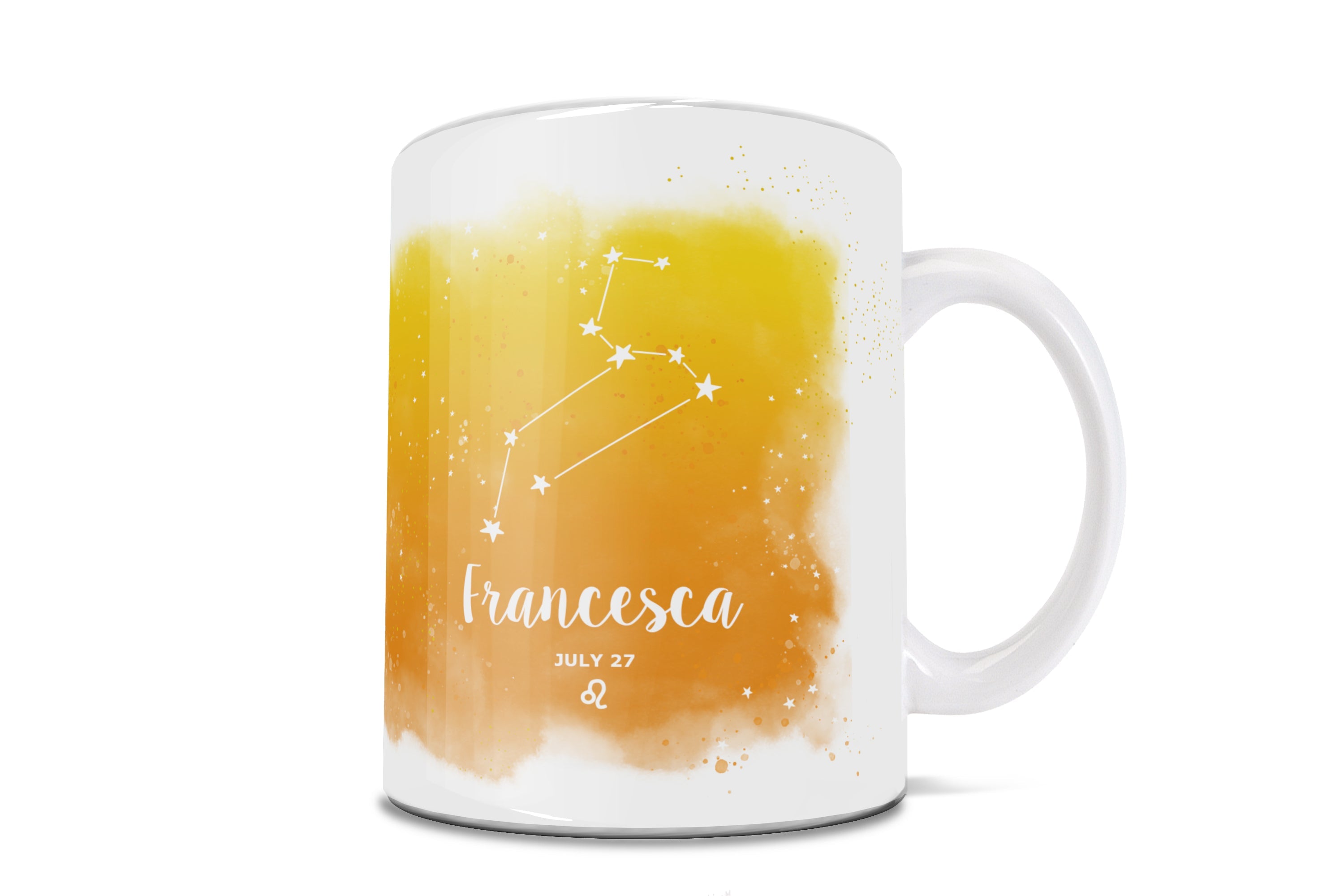 Zodiac Collection (Leo - Personalized) 11 oz White Ceramic Mug