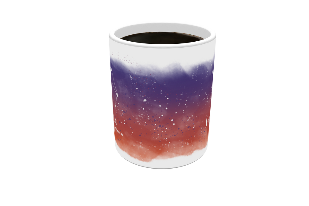 Zodiac Collection (Libra - Personalized) 11 oz White Ceramic Mug