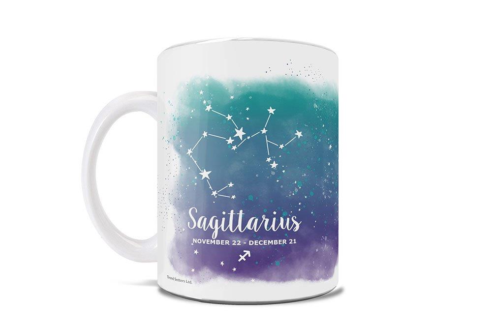 Zodiac Collection (Sagittarius - Personalized) 11 oz White Ceramic Mug