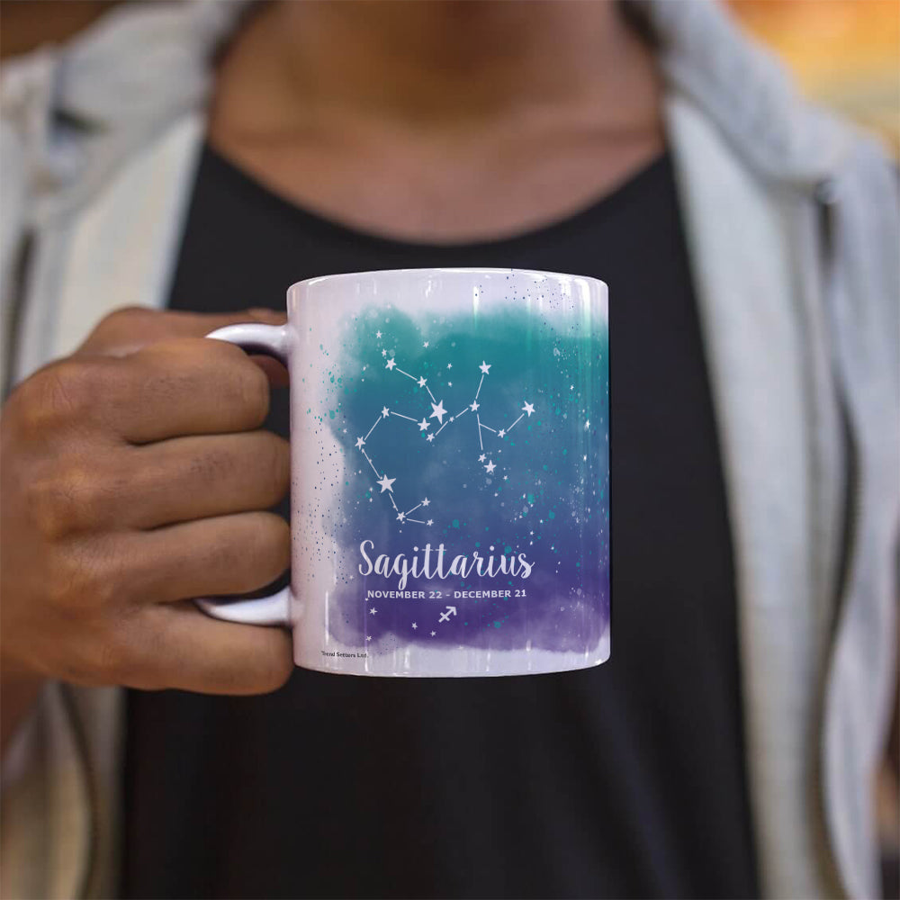 Zodiac Collection (Sagittarius - Personalized) 11 oz White Ceramic Mug