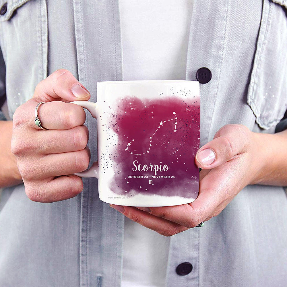 Zodiac Collection (Scorpio - Personalized) 11 oz White Ceramic Mug