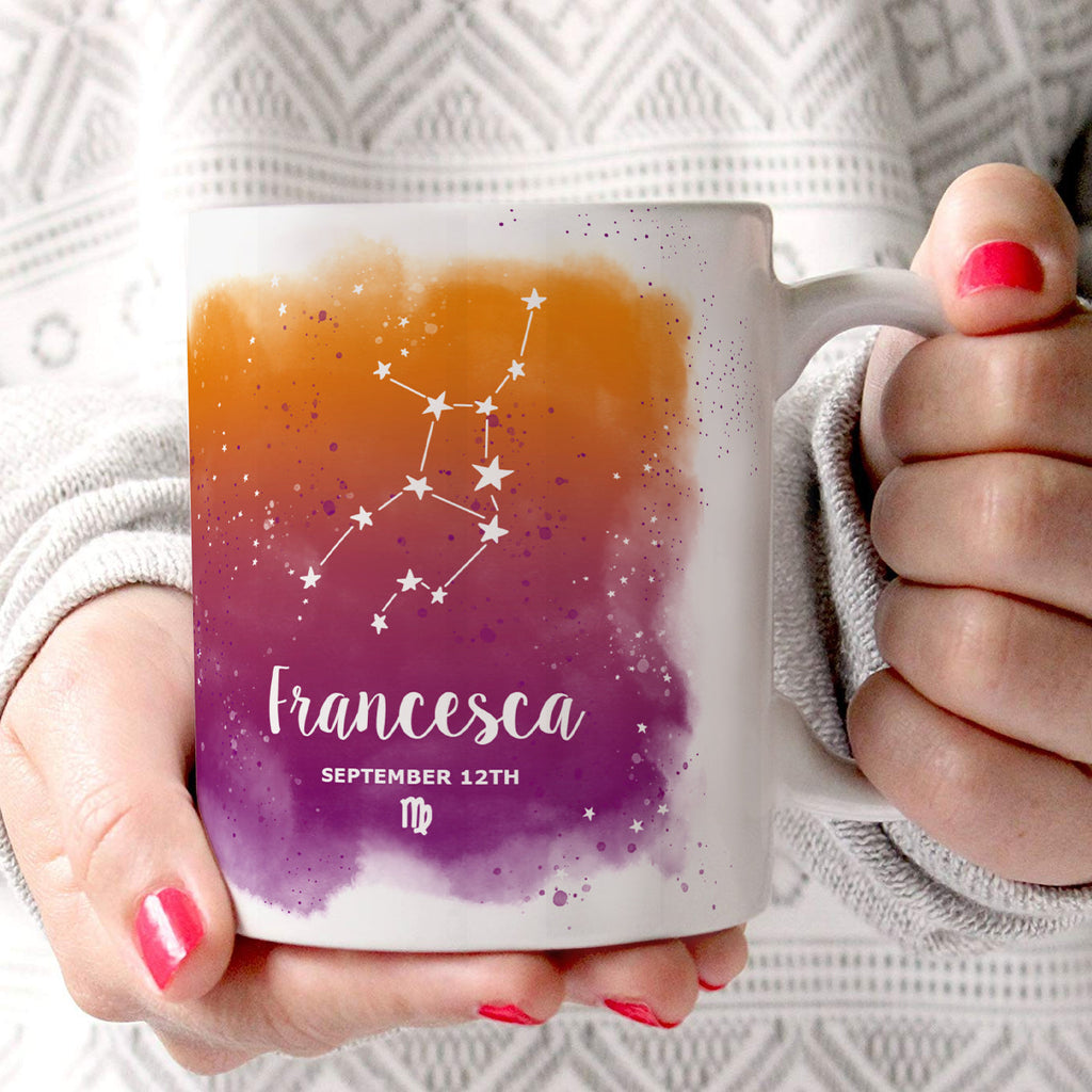 Zodiac Collection (Virgo - Personalized) 11 oz White Ceramic Mug