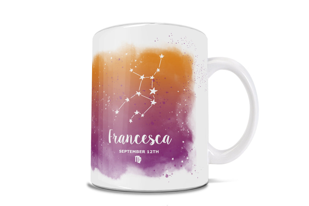 Zodiac Collection (Virgo - Personalized) 11 oz White Ceramic Mug