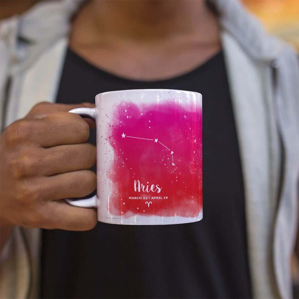 Zodiac Collection (Aries - Personalized) 11 oz White Ceramic Mug