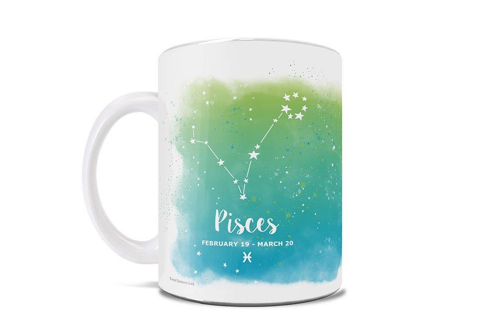 Zodiac Collection (Pisces - Personalized) 11 oz White Ceramic Mug