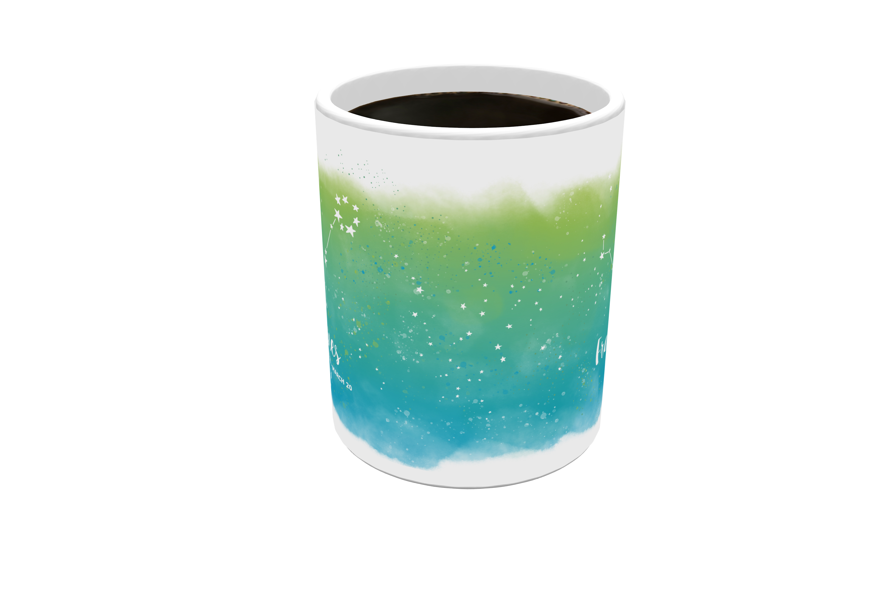 Zodiac Collection (Pisces - Personalized) 11 oz White Ceramic Mug