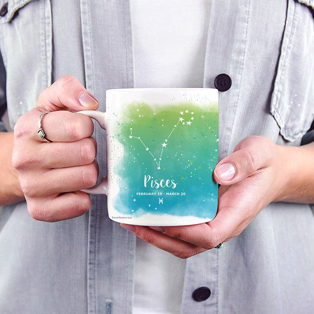 Zodiac Collection (Pisces - Personalized) 11 oz White Ceramic Mug