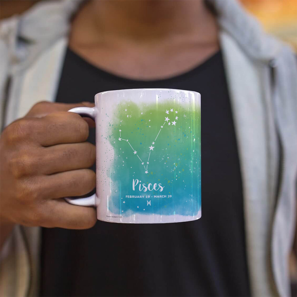 Zodiac Collection (Pisces - Personalized) 11 oz White Ceramic Mug