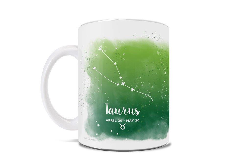 Zodiac Collection (Taurus - Personalized) 11 oz White Ceramic Mug