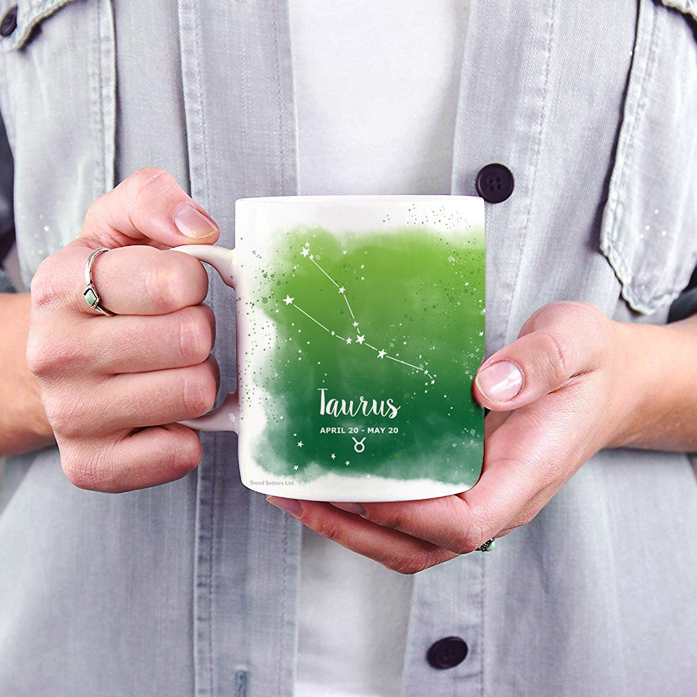 Zodiac Collection (Taurus - Personalized) 11 oz White Ceramic Mug