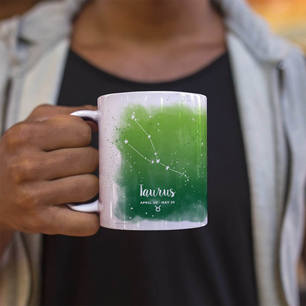 Zodiac Collection (Taurus - Personalized) 11 oz White Ceramic Mug