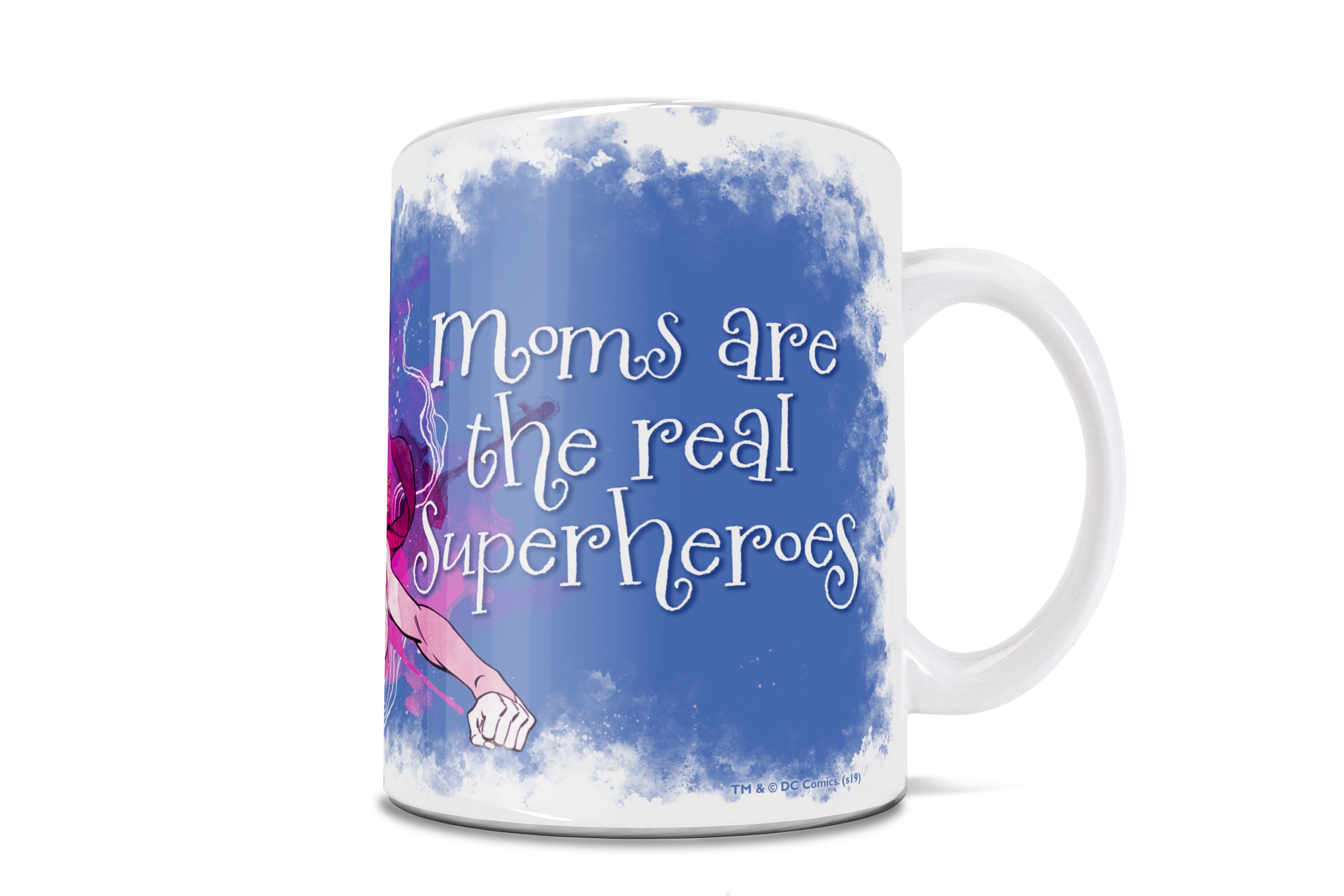 DC Comics (Mothers Day - Batgirl and Supergirl Watercolor) 11 oz Ceramic Mug WMUG976