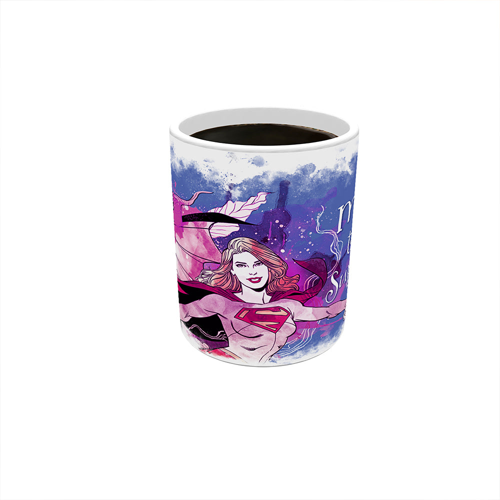 DC Comics (Mothers Day - Batgirl and Supergirl Watercolor) 11 oz Ceramic Mug WMUG976