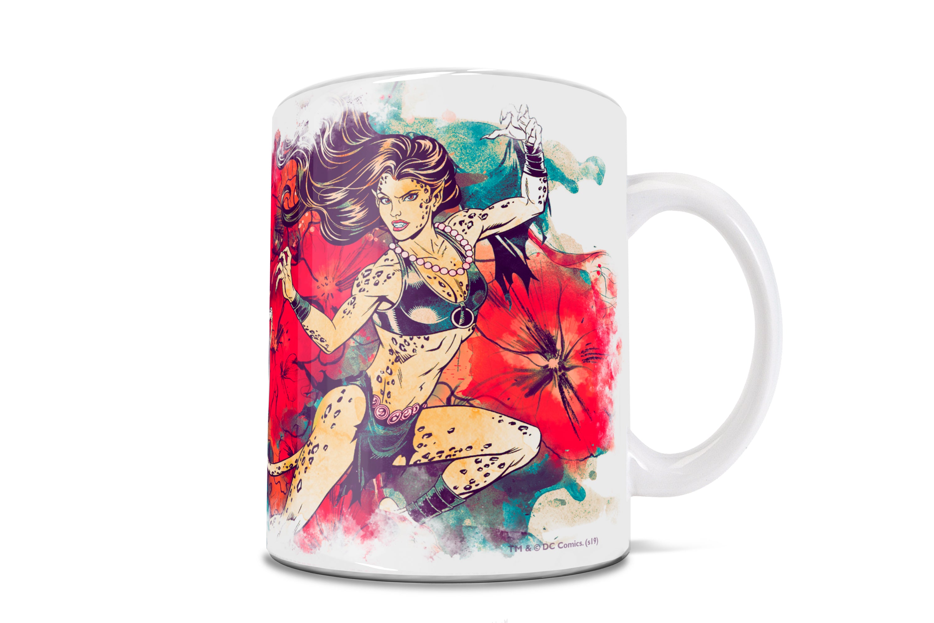 DC Comics (Wonder Woman and Cheeta Watercolor) 11 oz Ceramic Mug WMUG978