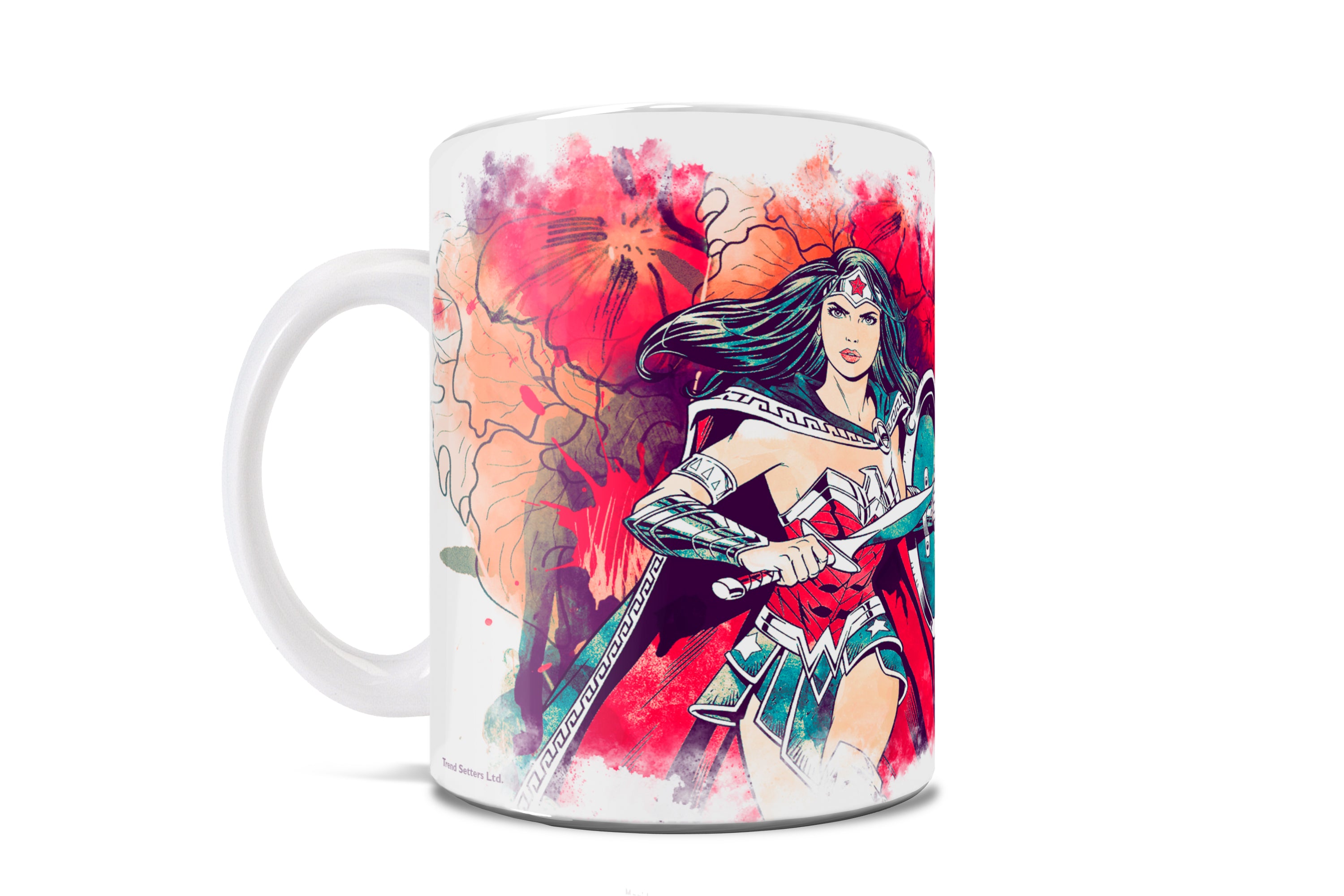 DC Comics (Wonder Woman and Cheeta Watercolor) 11 oz Ceramic Mug WMUG978