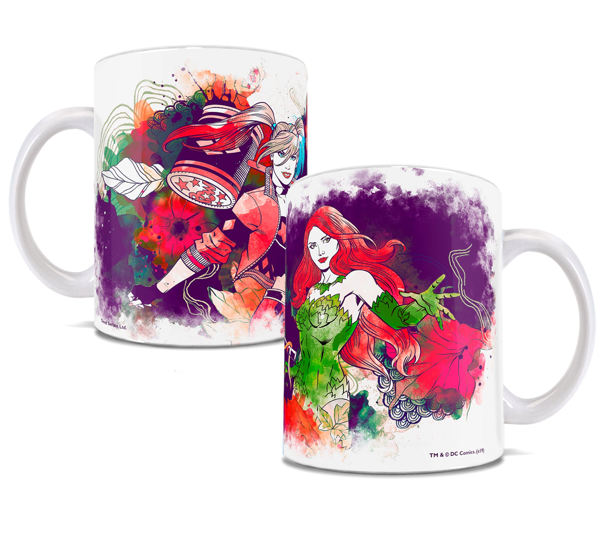 DC Comics (Harley and Ivy Watercolor) 11 oz Ceramic Mug WMUG979