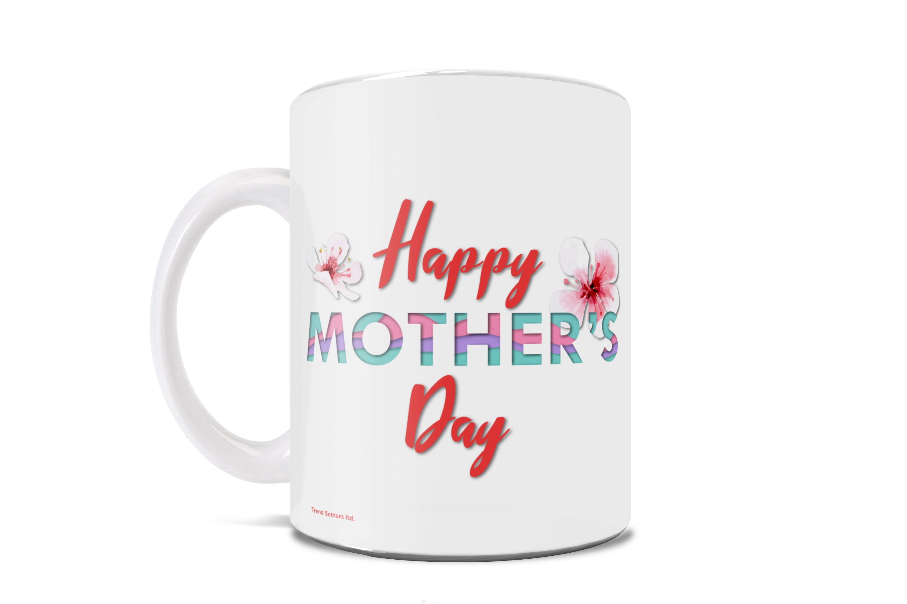Mother’s Day Collection (Coral Heart – Personalized) 11 oz White Ceramic Mug
