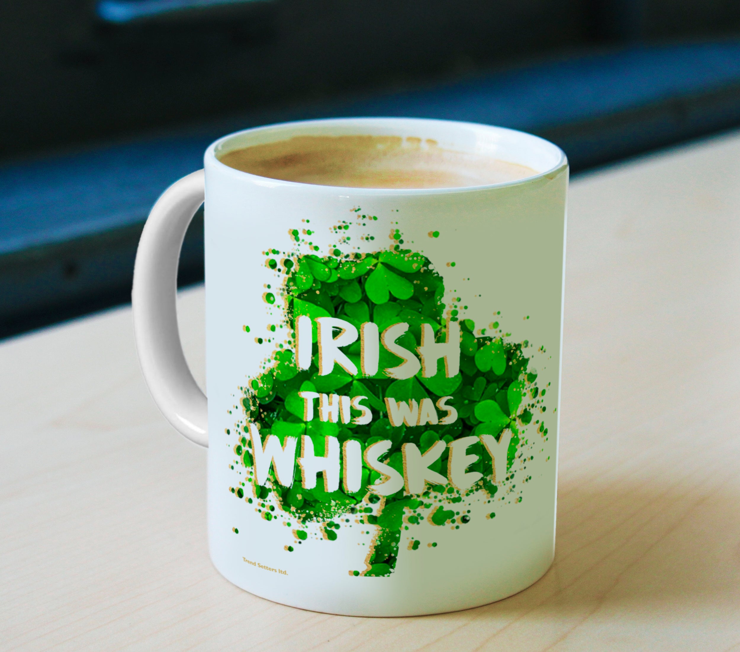 St. Patricks Day Collection (Irish This Was Whiskey) 11 oz Ceramic Mug WMUG991