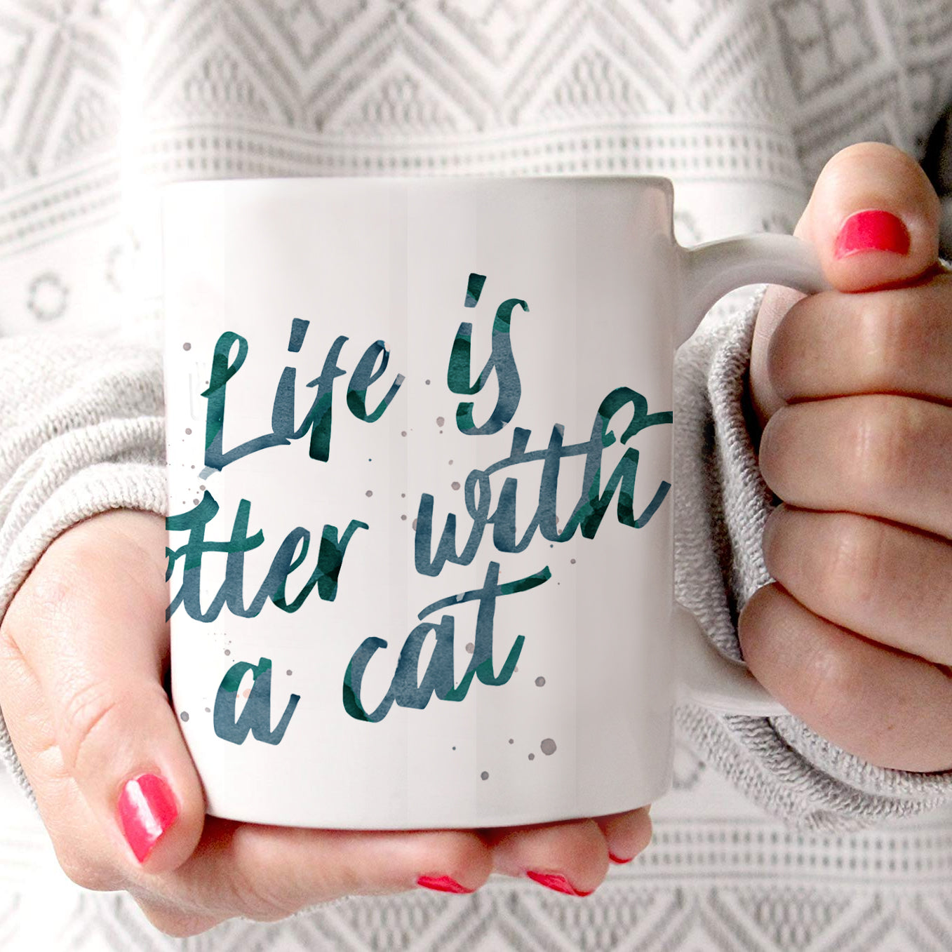 Pet Collection (Life is Better with a Cat) 11 oz Ceramic Mug WMUG998
