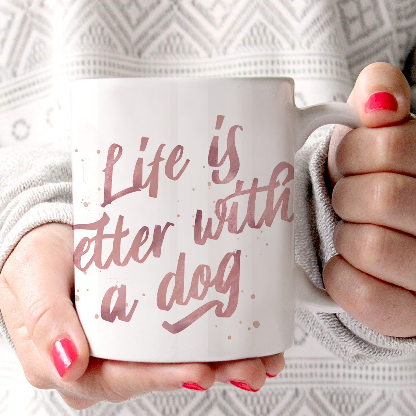 Pet Collection (Life is Better with a Dog) 11 oz Ceramic Mug WMUG999