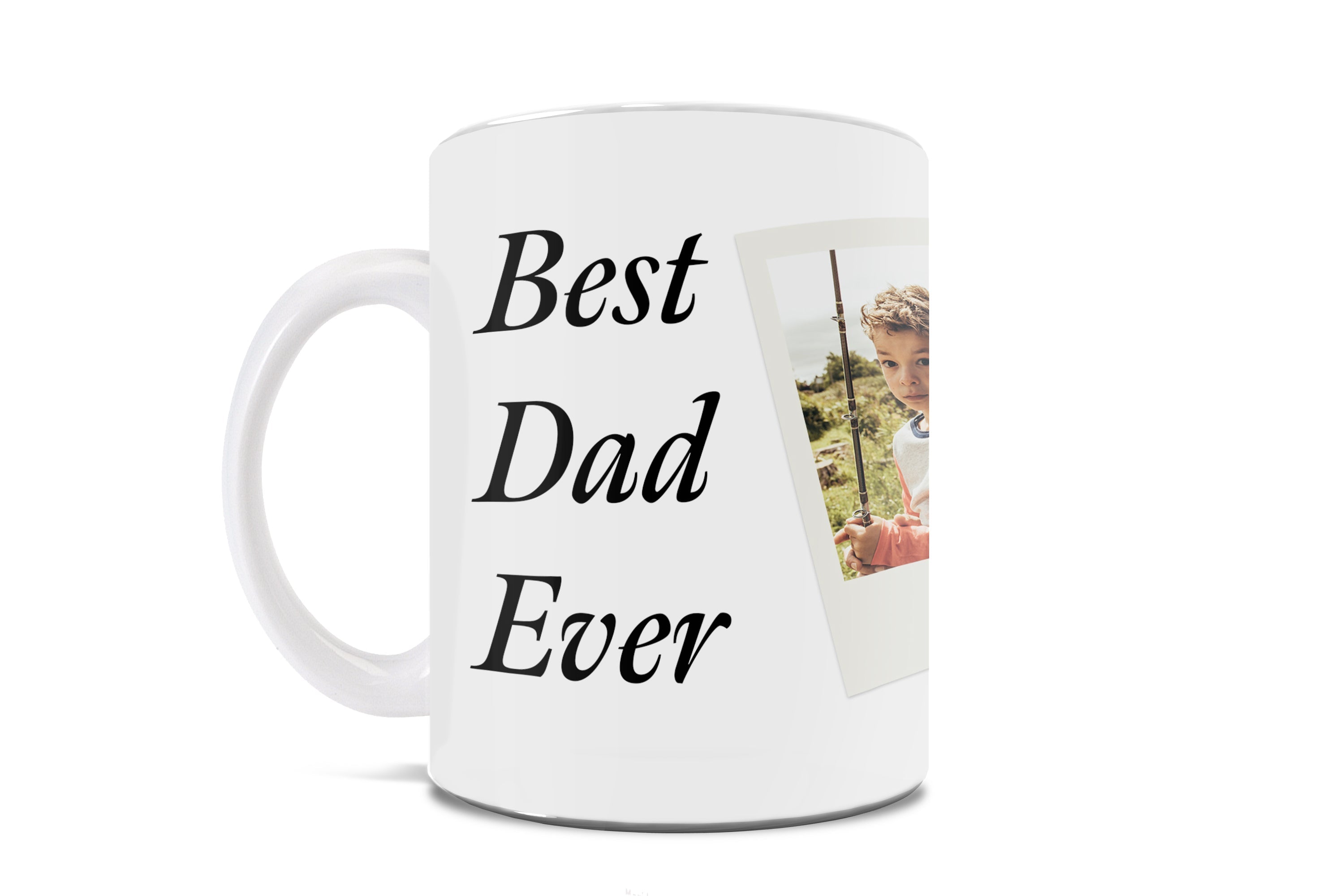 Parent Collection (Best Dad Ever - Personalized) White Ceramic Mug