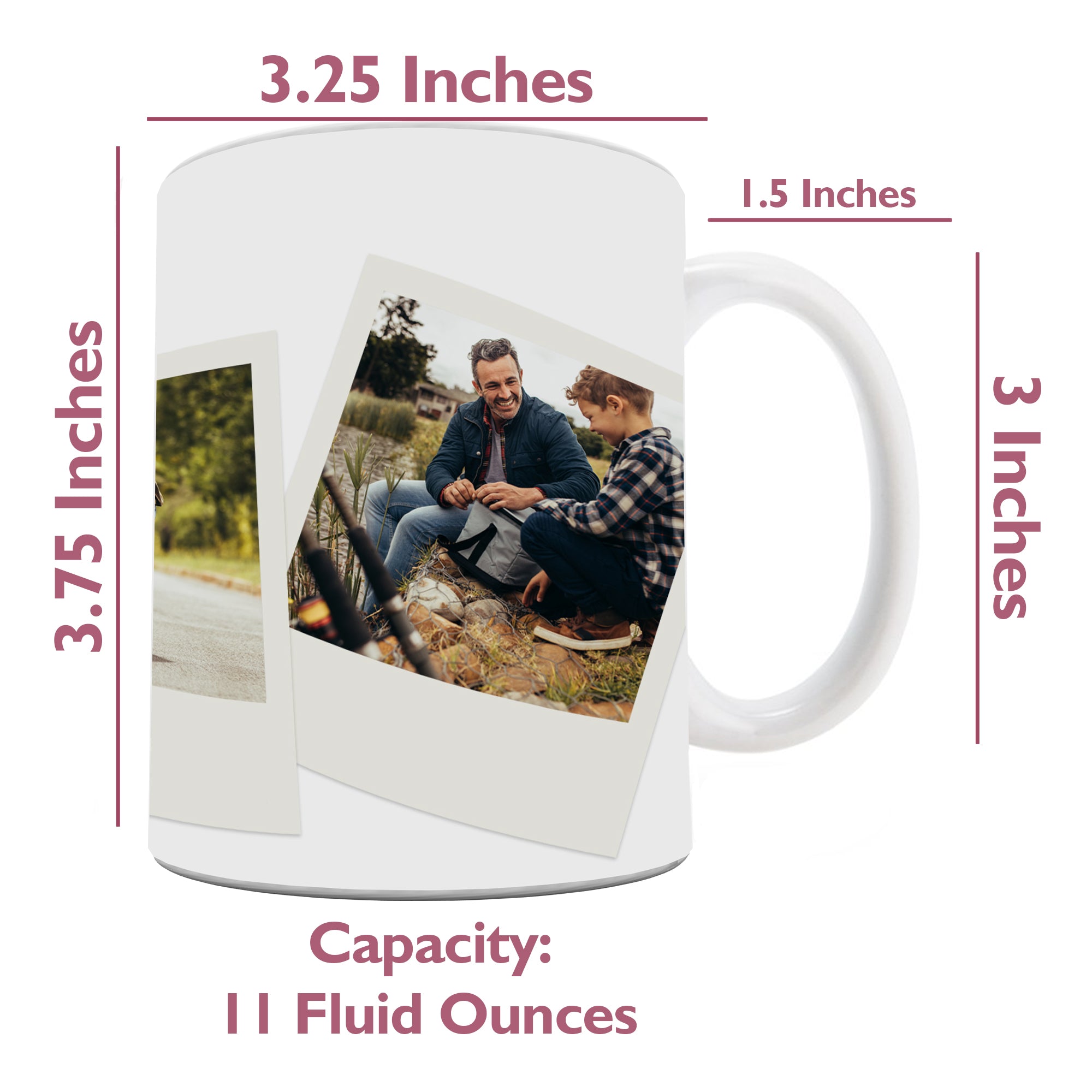 Parent Collection (Best Dad Ever - Personalized) White Ceramic Mug