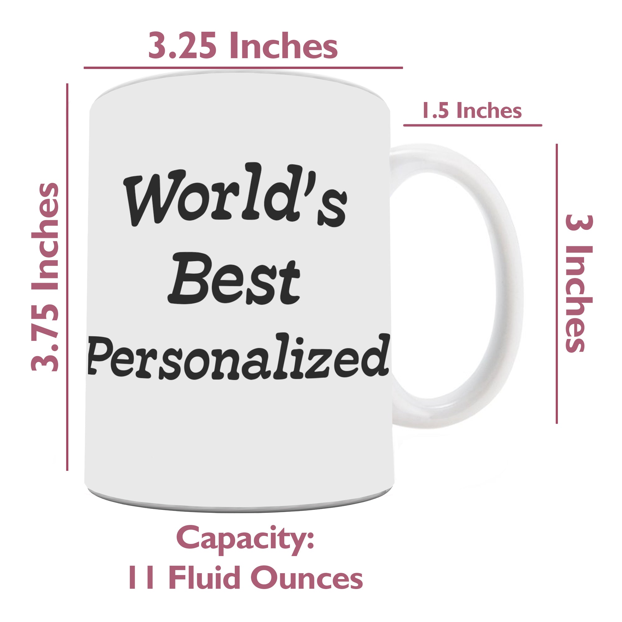 Family Collection (World’s Best - Personalized) White Ceramic Mug