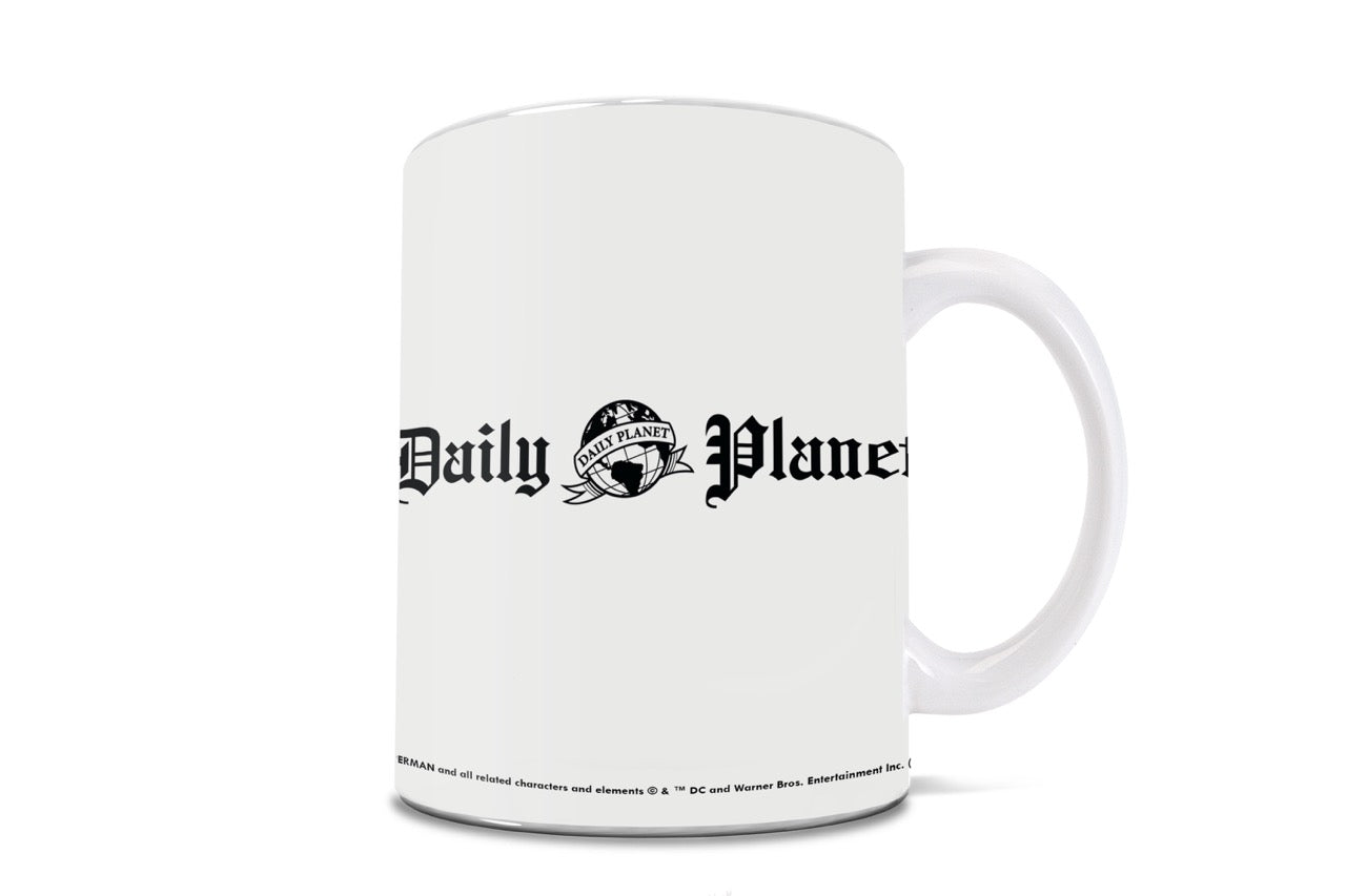 Superman (2025) (Daily Planet Press Pass – Personalized Name & Photo Upload) 11 oz White Ceramic Mug WMUGU1743