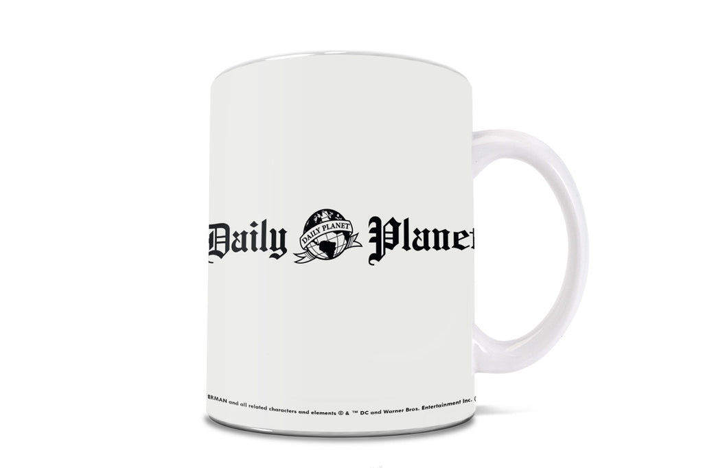 Superman 2025 (Daily Planet Press Pass – Personalized Name & Photo Upload) 11 oz White Ceramic Mug WMUGU1743