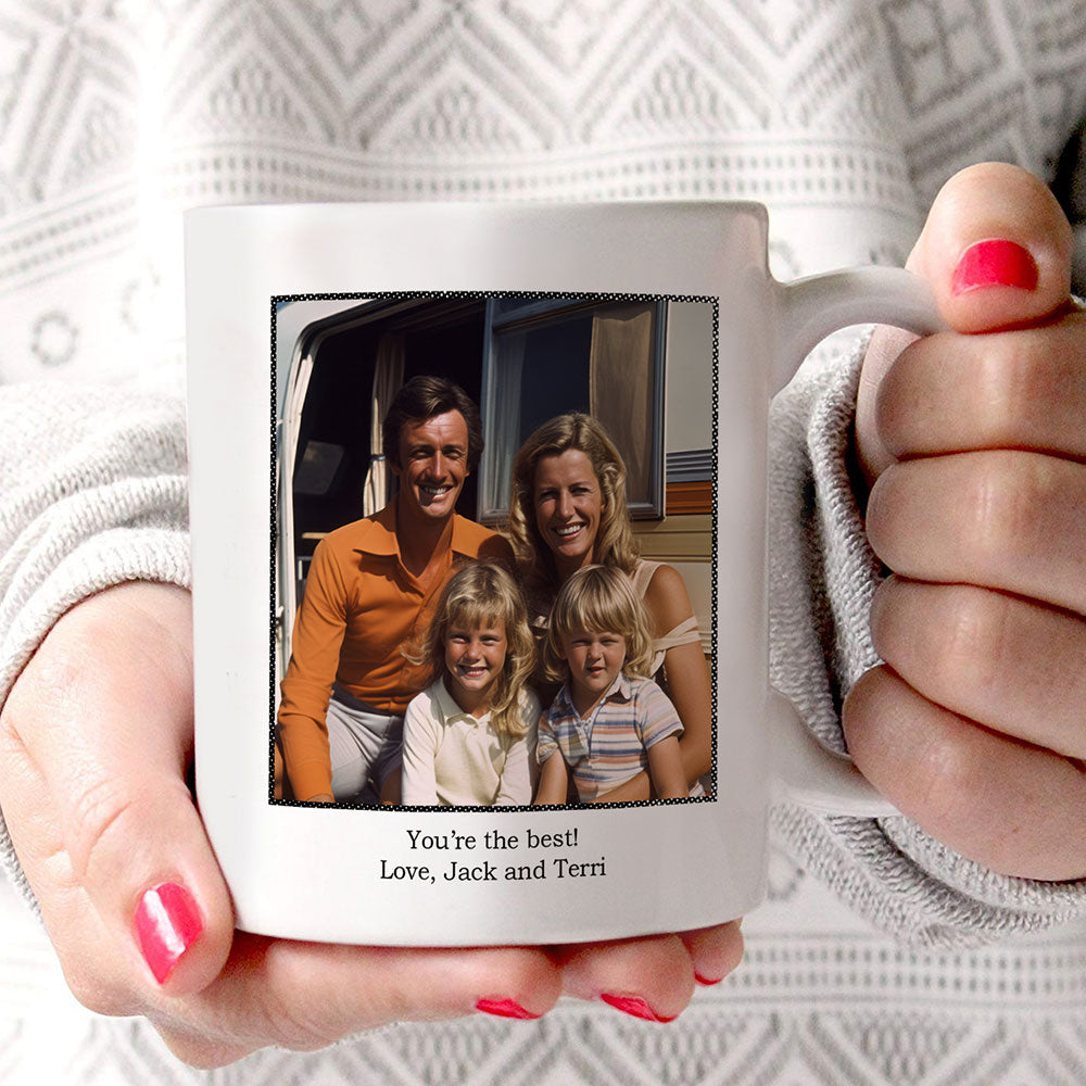 Trend Setters Original (Dada Daddy Dad Bruh) Personalized Photo Upload 11 oz White Ceramic Mug WMUGU1817