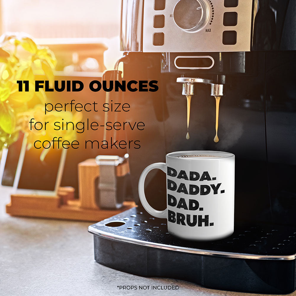 Trend Setters Original (Dada Daddy Dad Bruh) Personalized Photo Upload 11 oz White Ceramic Mug WMUGU1817