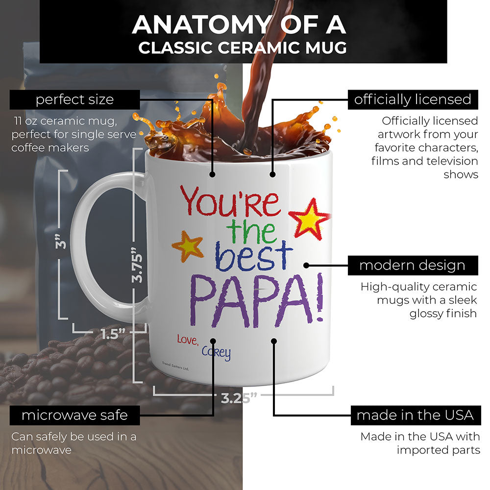 Trend Setters Original (You're the Best) Personalized Image Upload 11 oz White Ceramic Mug WMUGU1818