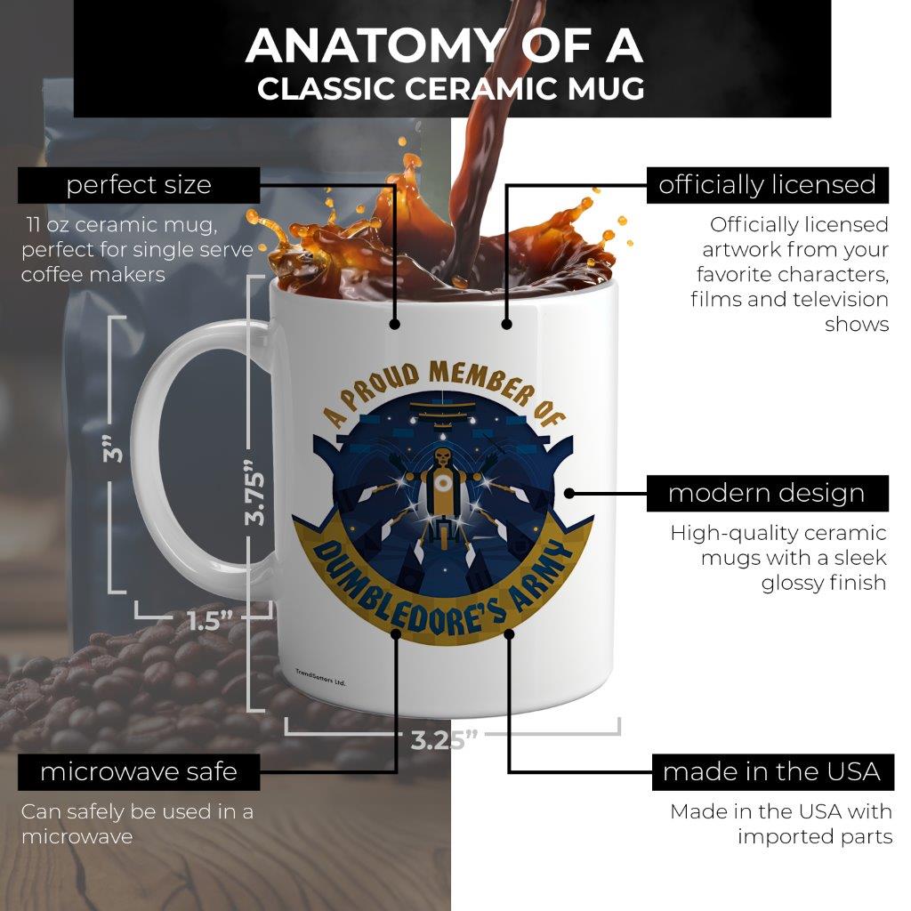 Harry Potter (Dumbledore’s Army) 11 oz White Ceramic Mug WMUG1181