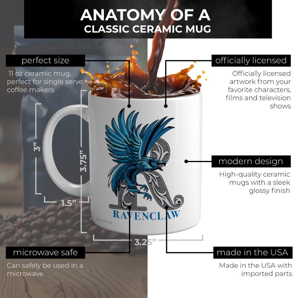 Harry Potter (Ravenclaw Emblem) 11 oz White Ceramic Mug WMUG1184