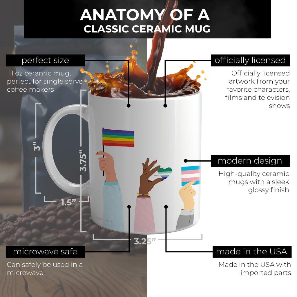 Trend Setters Original (Pride Flags) 11 oz White Ceramic Mug WMUG1769