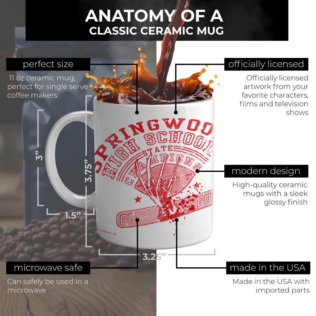 Nightmare on Elm Street (The Slashers) 11 oz White Ceramic Mug WMUG973