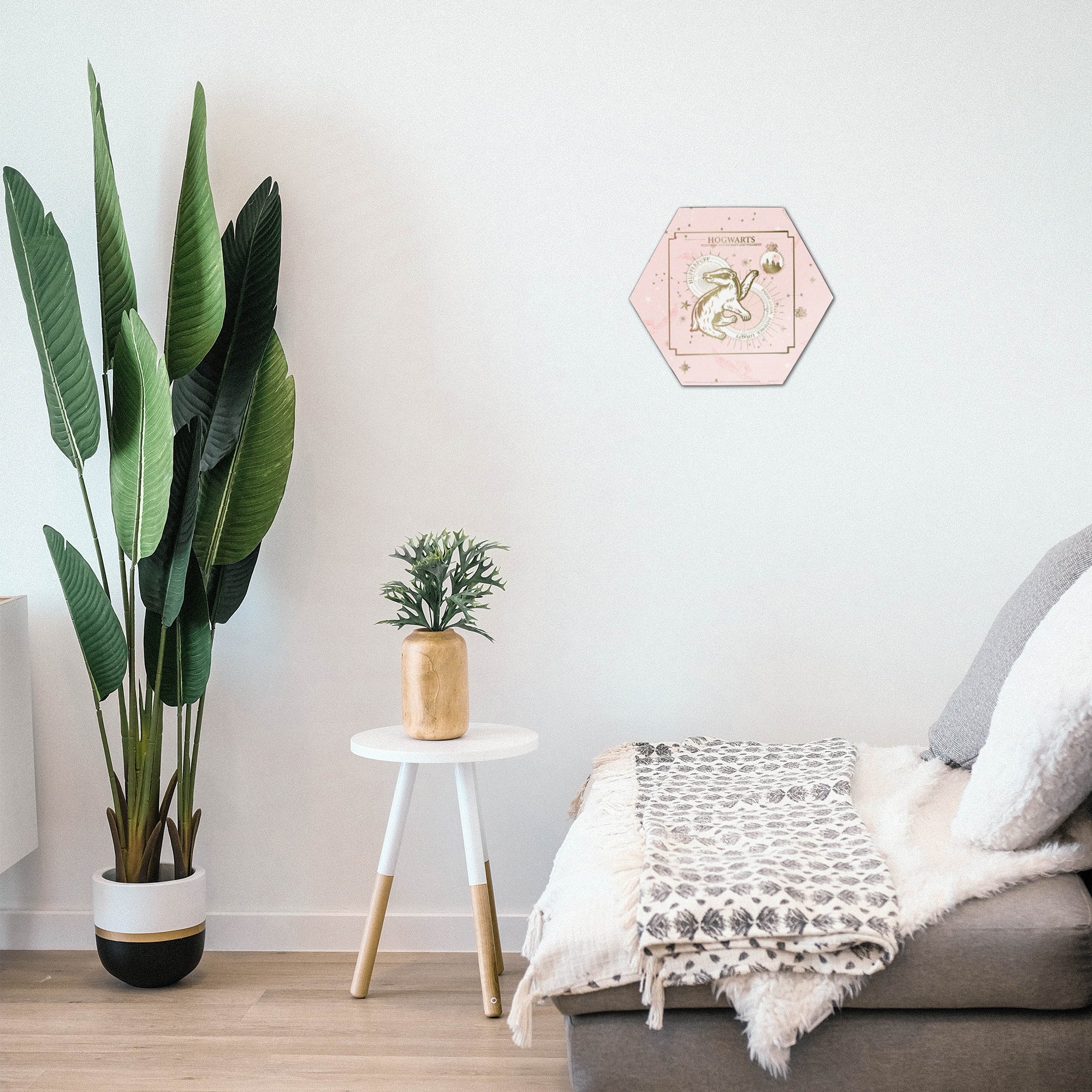 Harry Potter (Constellation - Hufflepuff) KNEXAGON® Wood Print WPHEX0144HPCS