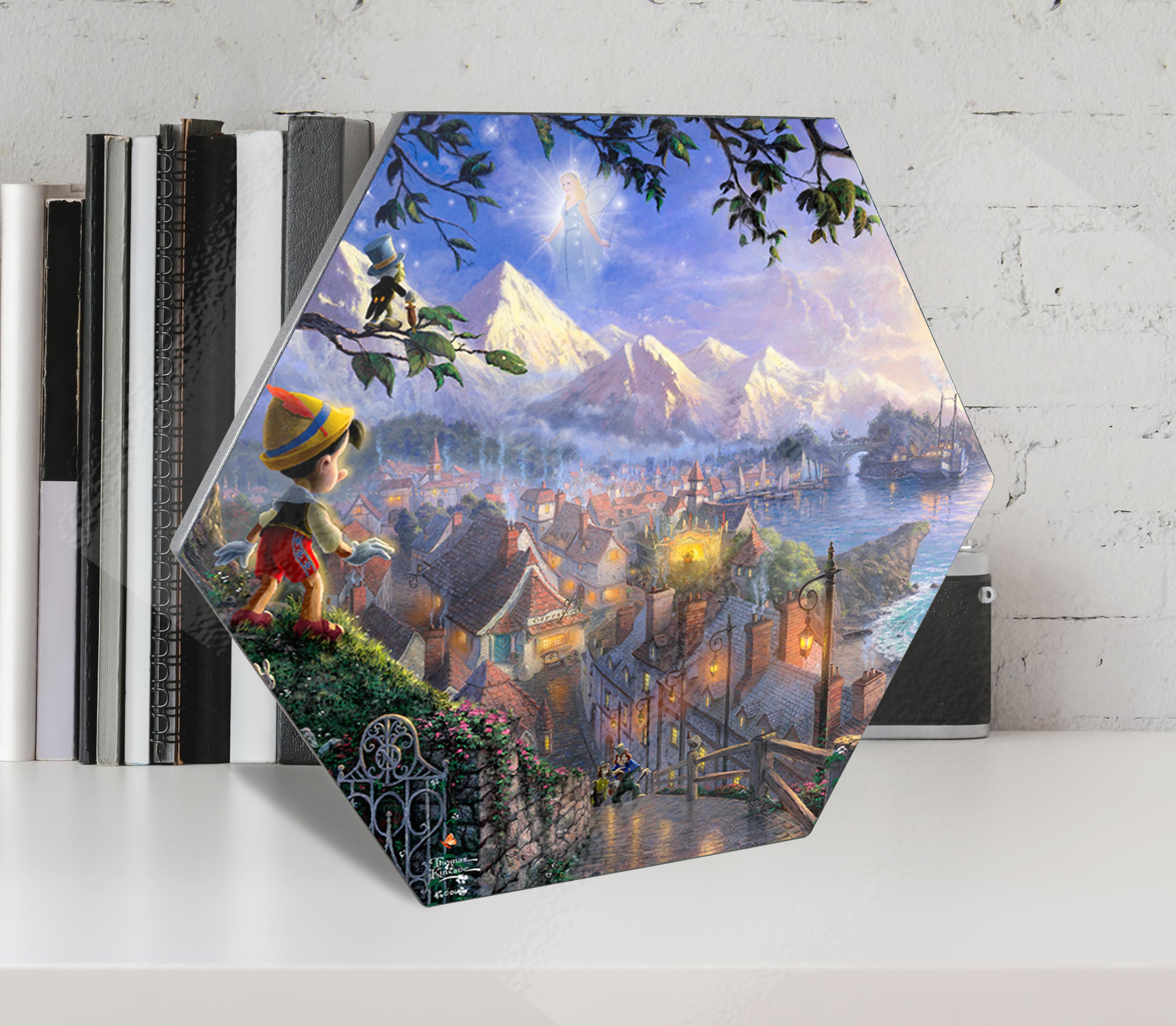 Disney (Pinnocchio Wishes) KNEXAGON® Wood Print WPHEX0161