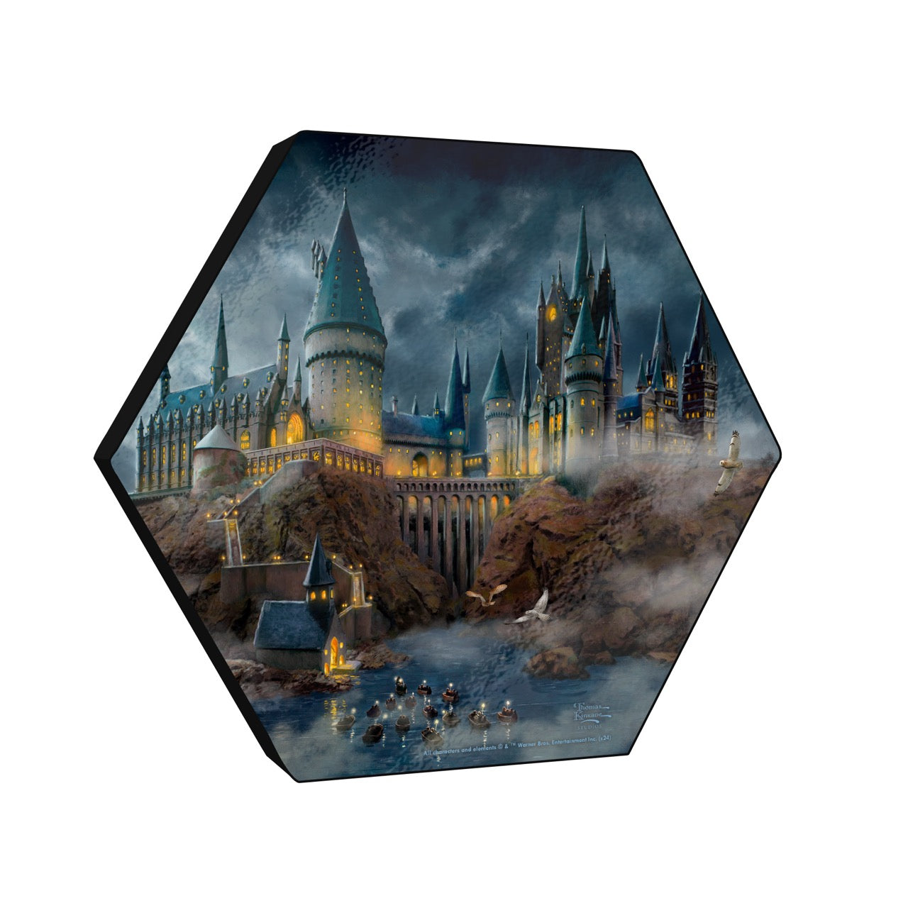 Harry Potter™ Thomas Kinkade Studios (Hogwarts Castle) KNEXAGON® Wall Art WPHEX0172