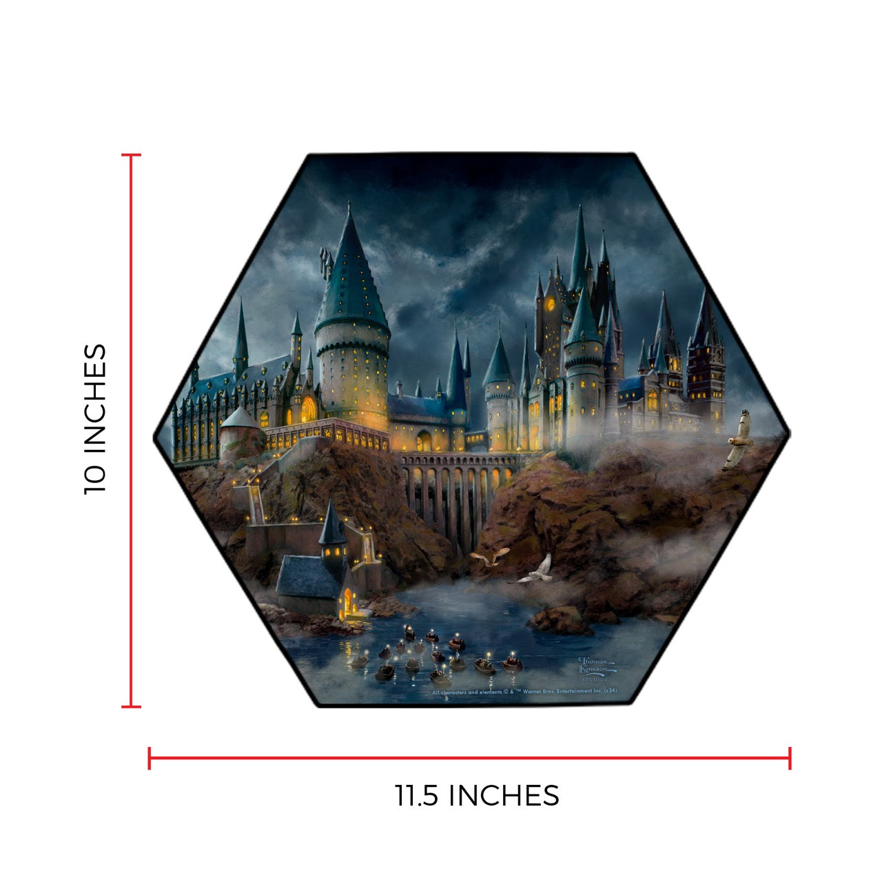 Harry Potter™ Thomas Kinkade Studios (Hogwarts Castle) KNEXAGON® Wall Art WPHEX0172