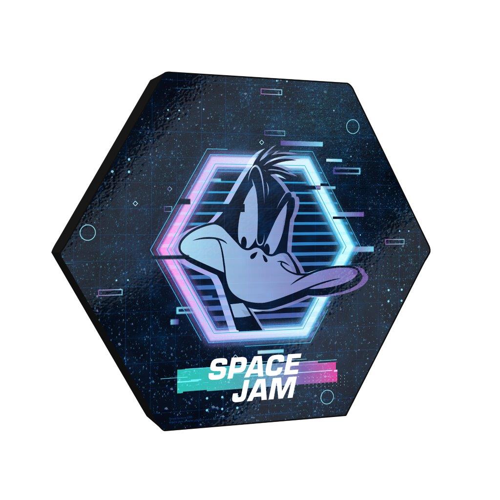 Space Jam: A New Legacy (Tune Squad- Daffy Duck) KNEXAGON® Wood Print WPHEX0486SJTS