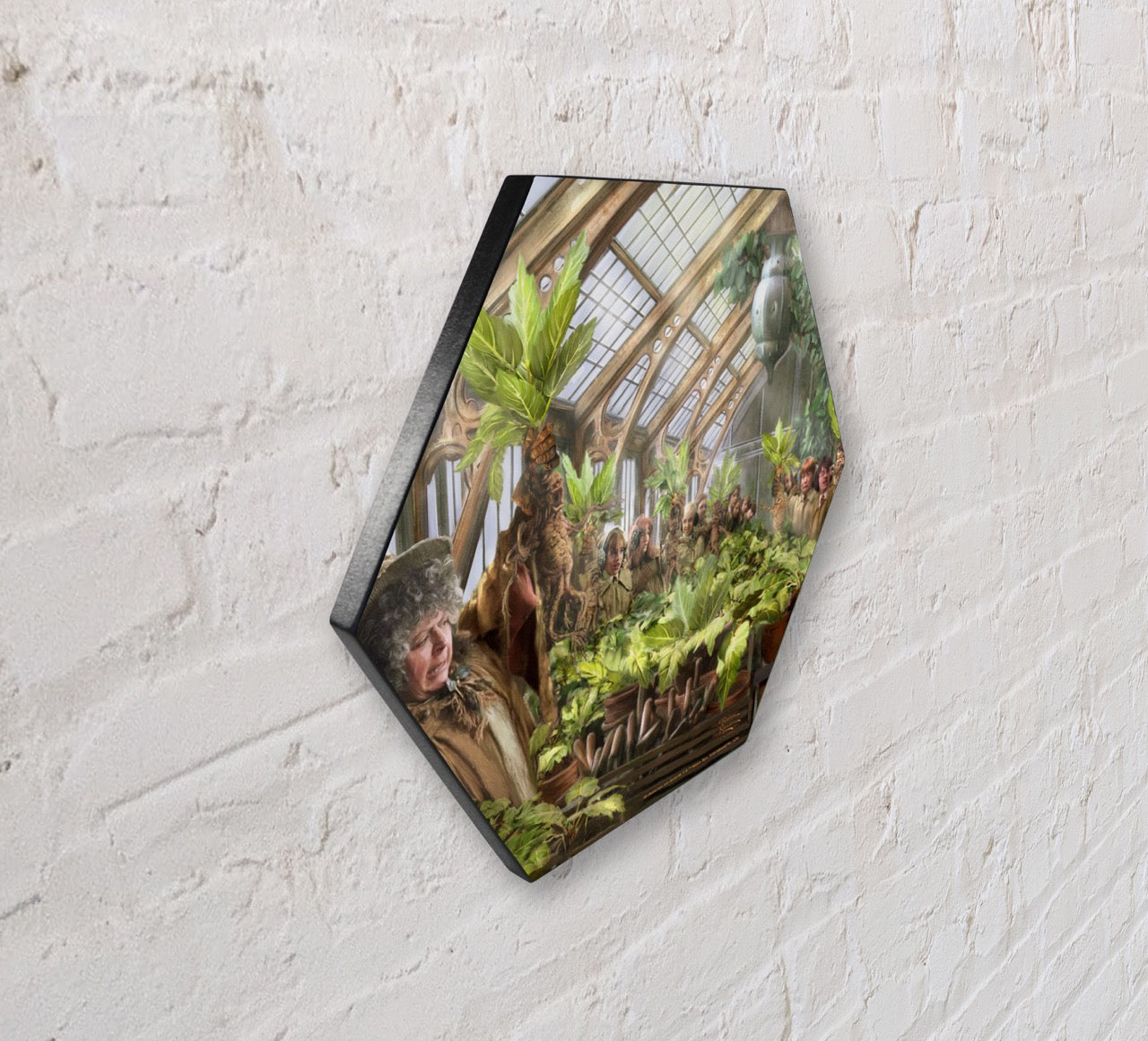 Harry Potter Thomas Kinkade Studios (Herbology Class) KNEXAGON™ Wood Print WPHEX0792