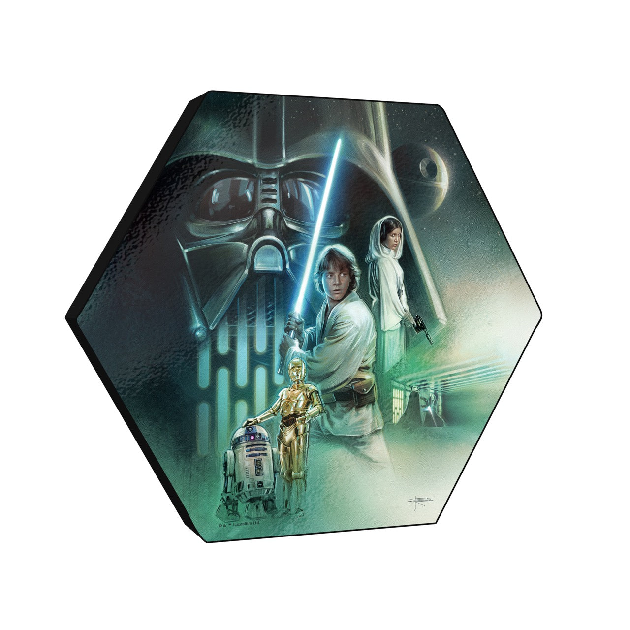 Star Wars (The Rebels Path by Brian Rood) KNEXAGON™ Wood Print WPHEX0832