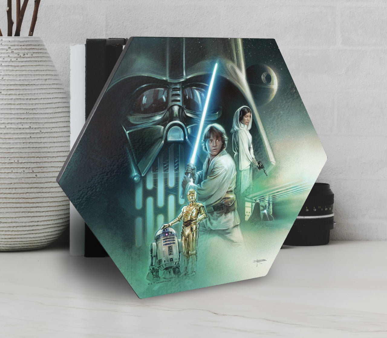 Star Wars (The Rebels Path by Brian Rood) KNEXAGON™ Wood Print WPHEX0832