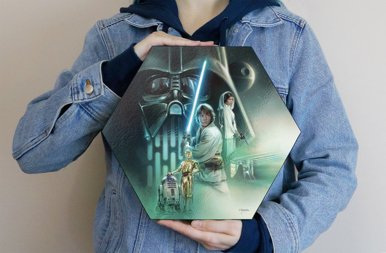 Star Wars (The Rebels Path by Brian Rood) KNEXAGON™ Wood Print WPHEX0832