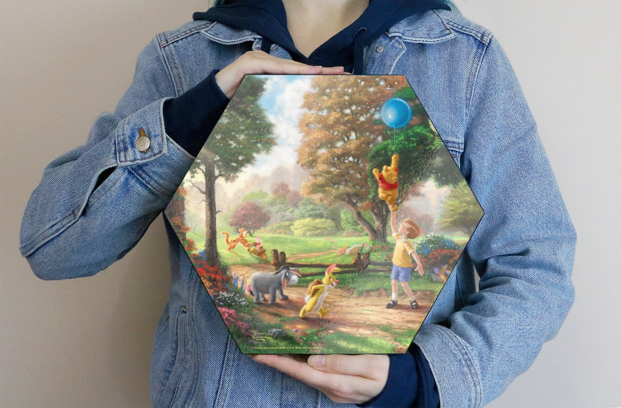 Disney (Pooh’s Balloon Adventure) KNEXAGON™ Wood Print WPHEX1134