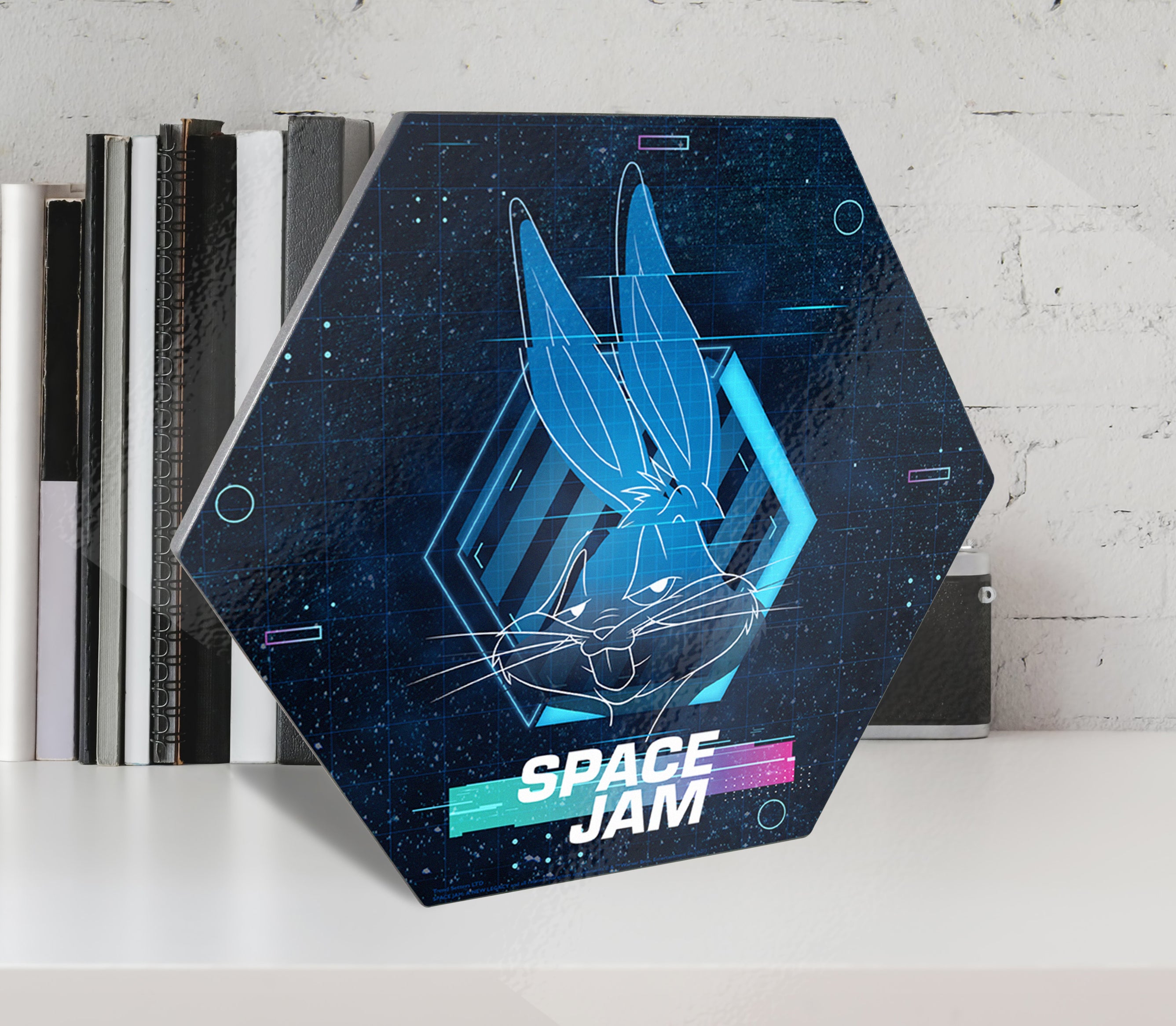 Space Jam: A New Legacy (Tune Squad- Bugs Bunny) KNEXAGON® Wood Print WPHEX1146SJTS