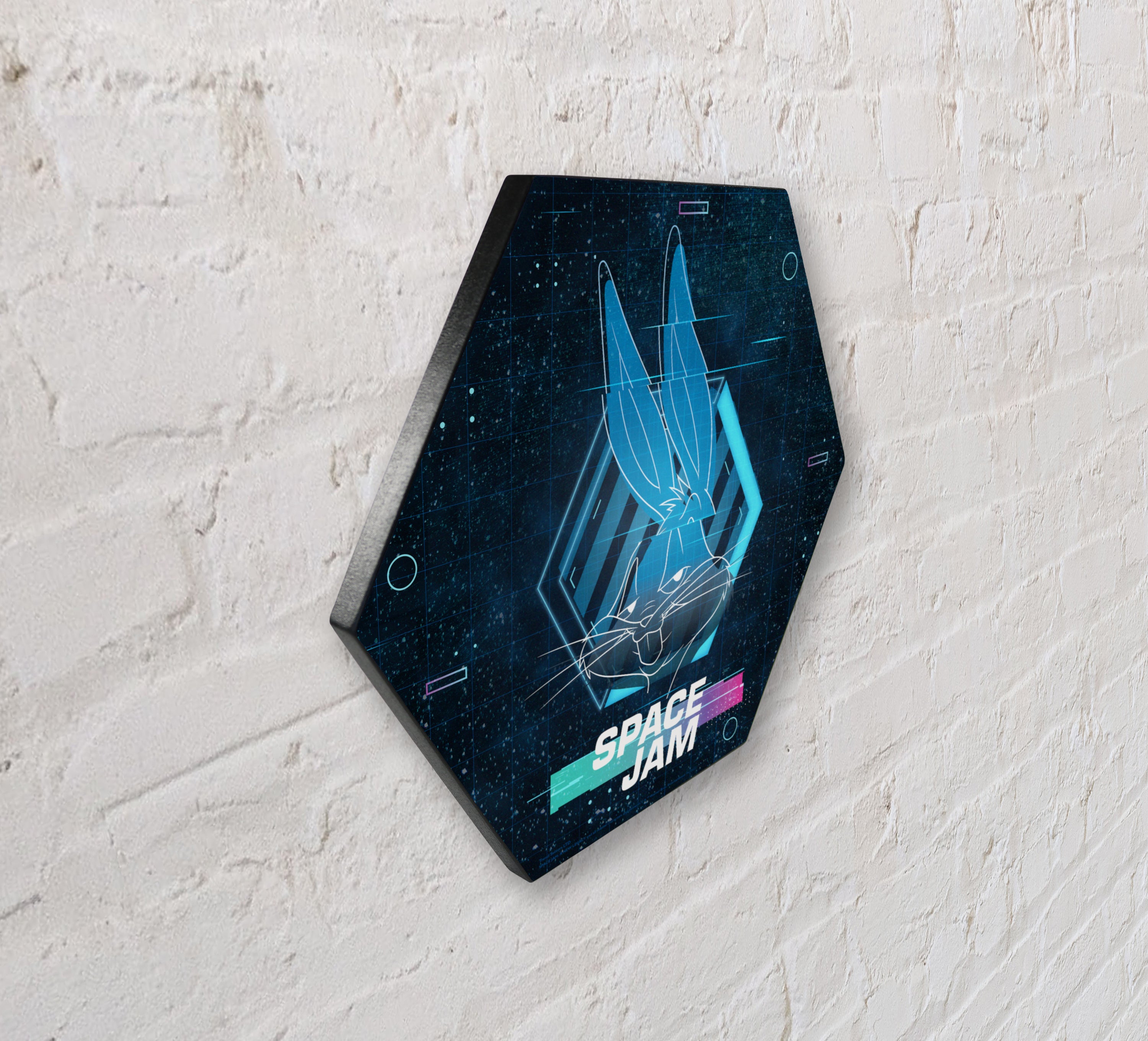 Space Jam: A New Legacy (Tune Squad- Bugs Bunny) KNEXAGON® Wood Print WPHEX1146SJTS